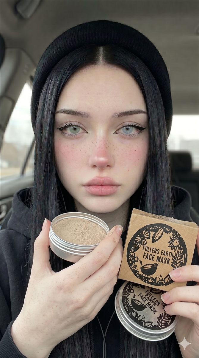 Avatar IA mostrando productos de cosmética en formato unboxing para TikTok